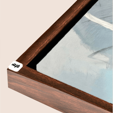 لوحة جدارية كانفس مقسمة ، تدرجات الأزرق والأسود مع البيج