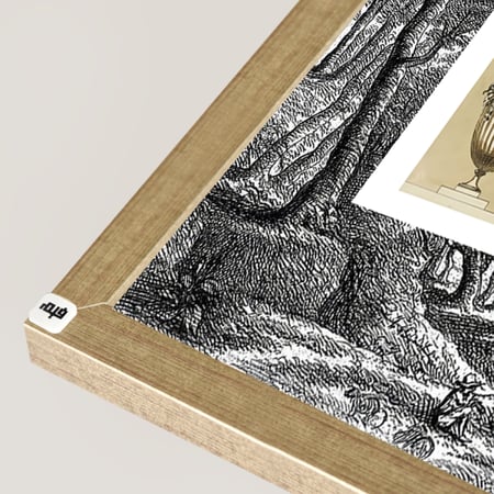 لوحة جدارية كانفس مقسمة اغصان واشجار تدرجات الرمادي مع الأسود والأبيض