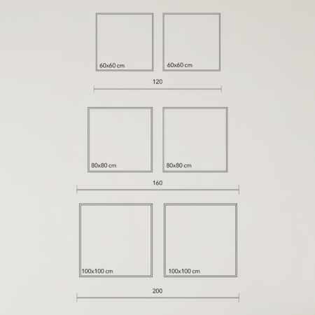 لوحة جدارية كانفس تصور اوراق شجر تدرجات الكحلي والابيض