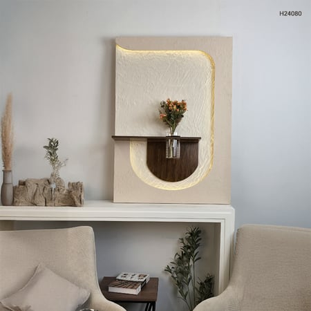 لوحات خشبية جدارية مضيئة بتصميم عصري أنيق