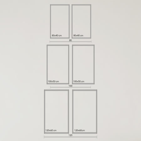 لوحة جدارية كانفس وجوه اشخاص متعاكسة بطريقة مجردة