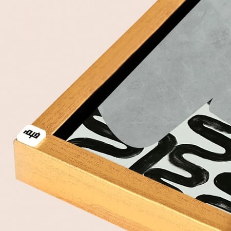 لوحة جدارية كانفس وجوه اشخاص متعاكسة بطريقة مجردة