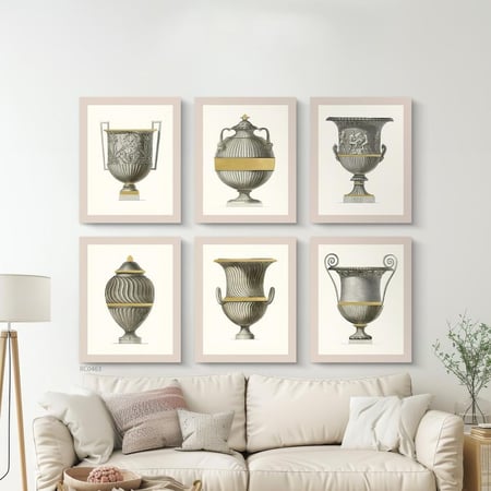 لوحة جدارية كانفس اوانٍ قديمة مزخرفة