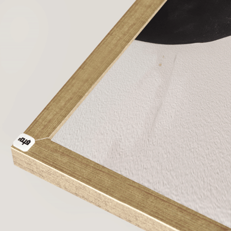 لوحة  جدارية كانفس أشكال تدرجات البني والبيج مع  الرمادي