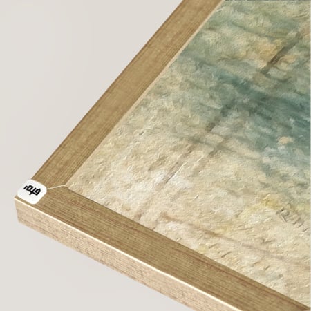 لوحة جدارية كانفس تجسد خريطة العالم بتدرجات البني والبيج والازرق