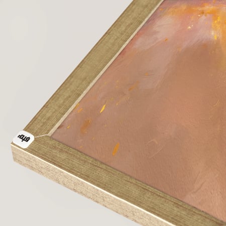 لوحة جدارية كانفس ورود وأغصان تدرجات الوردي