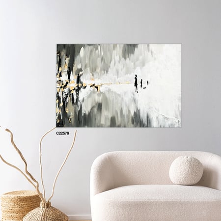 لوحة جدارية كانفس تصور أشكال عشوائية