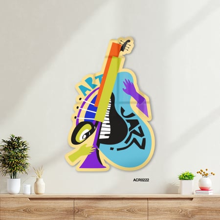 لوحة جدارية اكريليك موسيقية
