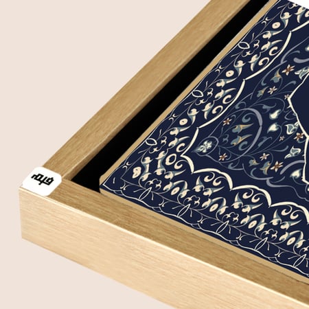 لوحة جدارية كانفس وحروف أكريليك تحمل أية (واما بنعمة ربك فحدث)