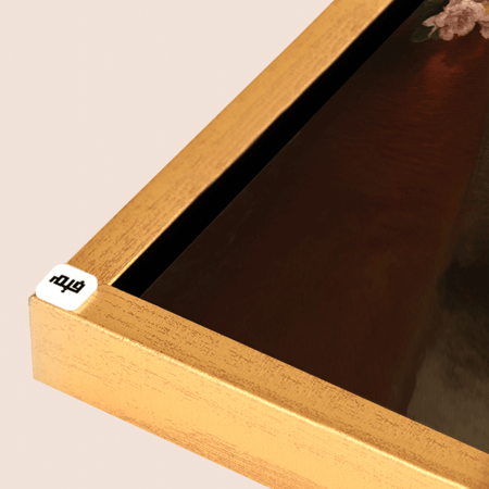 لوحة جدارية مودرن فتاة مع ازهار