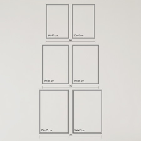 لوحة جدارية كانفس مقسمة ، تداخل - تدرجات البني والبيج مع الرمادي