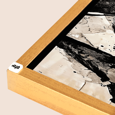 لوحة جدارية كانفس . مقسمة، تداخل ألوان - تدرجات الرمادي مع الأسود والأبيض