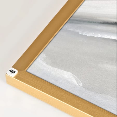 لوحة جدارية كانفس تداخل ألوان تدرجات أبيض ورمادي