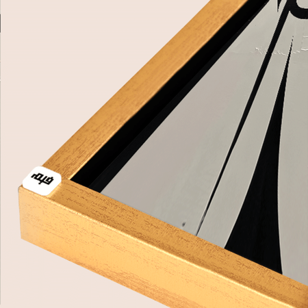 لوحة جدارية كانفس بتدرجات الاسود والبيج