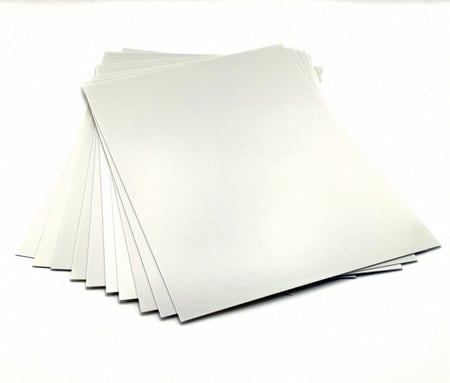 بي في سي A4/0.6 بلاستيك ابيض 10 حبات