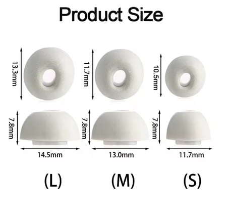 اطراف ايربودز برو اسفنجية