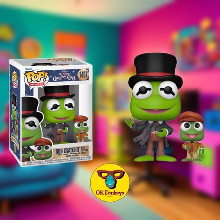 Funko POP! Movies - Muppets Christmas Carol Kermit Bob Cratchit + Tiny Tim