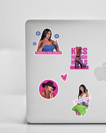 Haifa Wehbe Stickers (pack 2 ) ستيكرات هيفاء وهبي المجموعة (2)