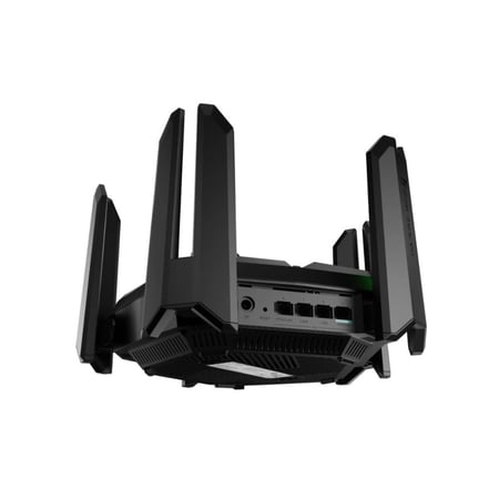 عرض سفلي لمنافذ الشبكة والتهوية في راوتر RG-EW7200BE PRO