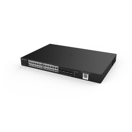الصورة الخلفية لسويتش RG-NBS3100-24GT4SFP-P تظهر منفذ الطاقة وتصميم ال