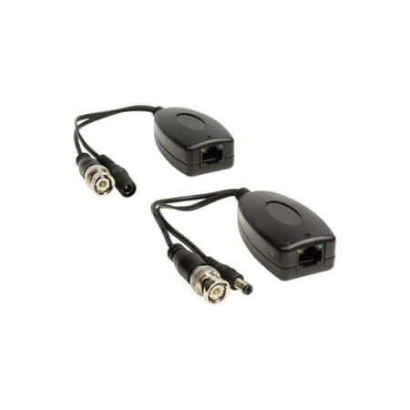 محول RJ45 إلى BNC لنقل الفيديو والطاقة من UTP CAT6 إلى COAX بكفاءة عالية