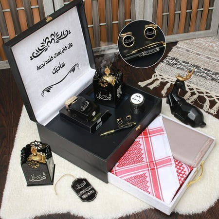 بوكس رجالي مبخره قماش شماغ عطر قلم كبك