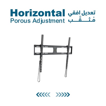 حامل شاشة التلفزيون جداري مثبت يدعم الإمالة FS-304 للشاشات الكبيرة والمتوسطة من 42 إلى 90 بوصة - التثبيت المائل مع إمكانية الإمالة!