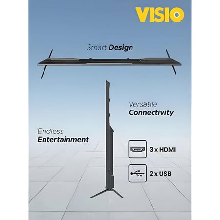 شاشة تلفاز VISIO الذكية 70 ويب أو إس بوصة FRAMELESS LED - 4K ULTRA HD ، نظام أندرويد 14، مع  رييسيفر داخلي  و ريموت مجاني لتجربة ترفيه متطورة  SMART Web OS TV