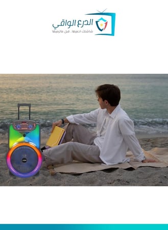 مكبر صوت متنقل محمول مع ميكروفون لاسلكي وريموت تحكم SG-G2030 - نظام صوتي بلوتوث متعدد الوسائط بقوة 45000 واط PMPO، بطارية 10000mAh، مكبر صوت Hi Bass، إضاءة LED للحفلات DJ، يدعم FM/USB/TF/BT/TWS