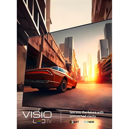 شاشة تلفاز VISIO الذكية 50 بوصة FRAMELESS LED - FULL HD ، نظام أندرويد 11، مع  ريموت و حامل  جداري مجاني لتجربة ترفيه متطورة  SMART TV