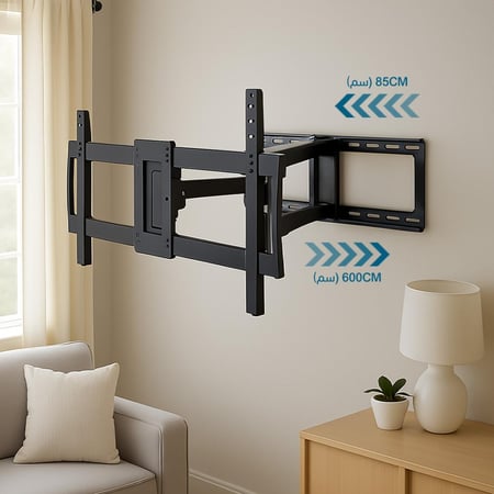 حامل شاشة التلفزيون FS-407T STD للشاشات الكبيرة من 42 إلى 90 بوصة - الحامل المتحرك الكامل مع إمكانية الإمالة والدوران