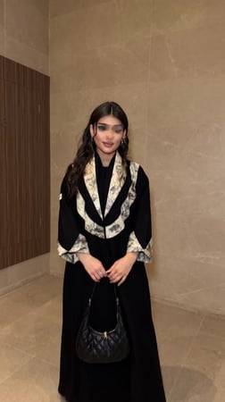 عبايه  ORA 19  ( سكري مع اسود )