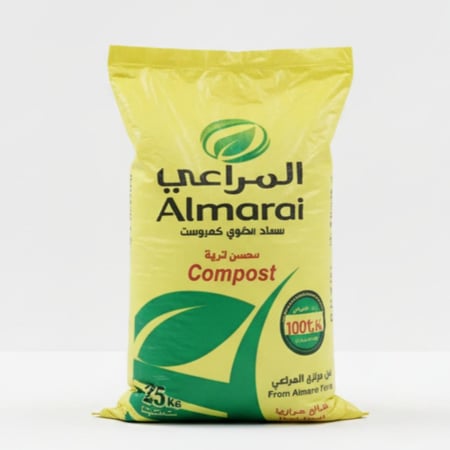 كمبوست سماد عضوي معالج 25 كيلو