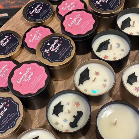 شمعة التخرج - ذهبي -