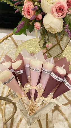 شمعة البيوني مغلفة فردي