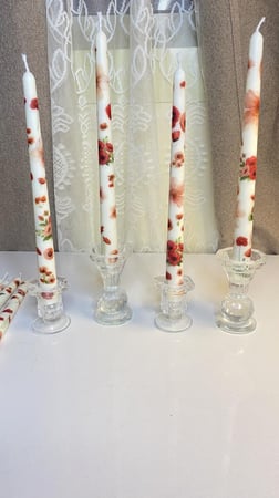 شمعة عامود بطباعة