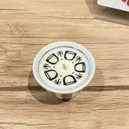 شمعة الفنجال التراثية بطباعة