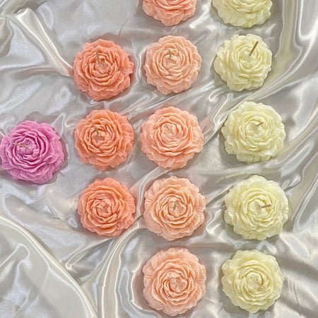 شمعة وردة الجوري