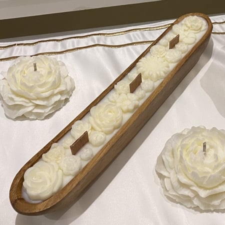 شمعة قالب خشبي طويل