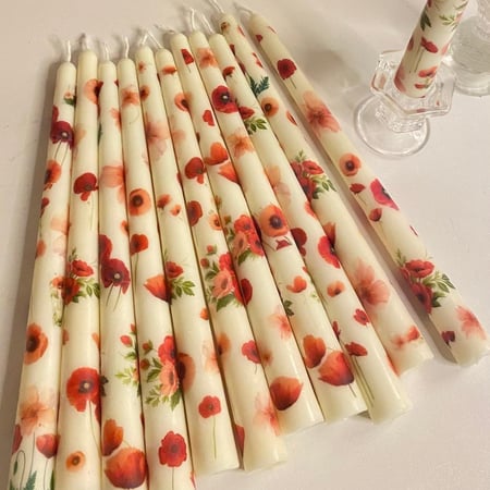 شمعة عامود بطباعة