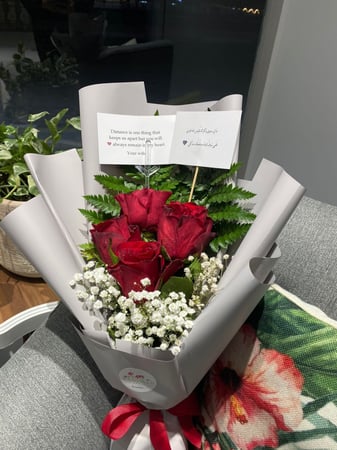 بوكيه لطيف مع كيك