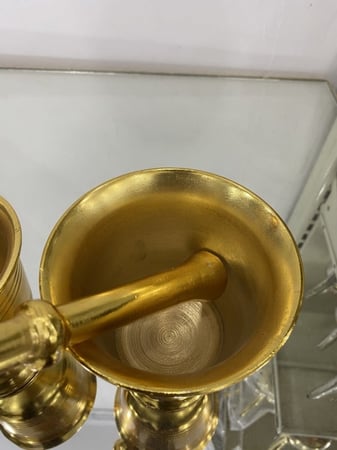 طقم 3 نجور المنيوم ذهبي