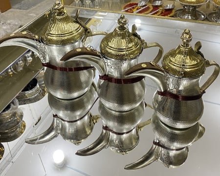 طقم 3 دلال نحاس حب رمان الأصلي