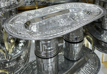 صينية تقديم ( فواكه - حلى - تمر ) المقاس الصغير 47 - 27