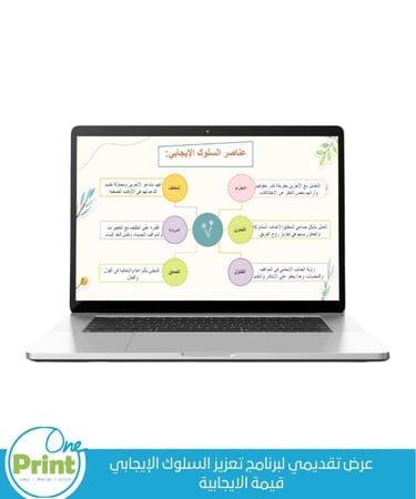 عرض تقديمي قيم تعزيز السلوك الإيجابي  قيمة الايجابية