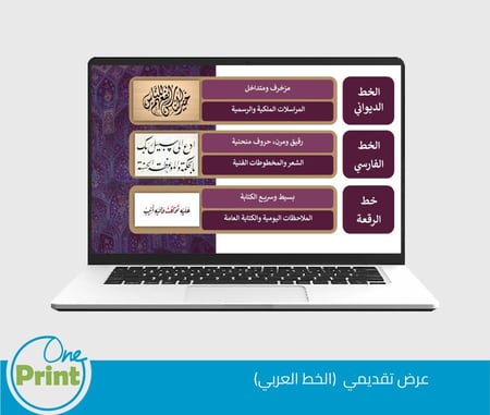 باقة  الخط العربي والزخرفة الإسلامية