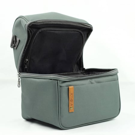 شنطة كفة لأدوات القهوة - رمادي - علامة بني