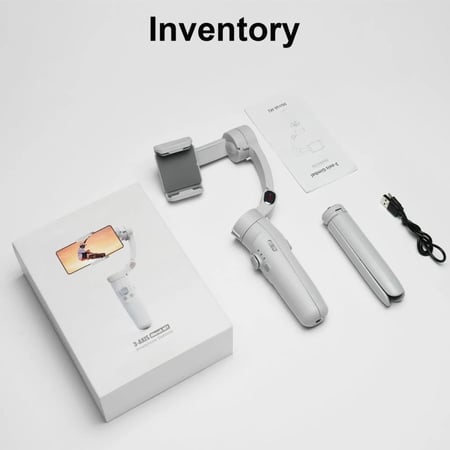 جهاز مثبت مانع للاهتزاز للتصوير السينمائي للجوال من جيبال بـ3 محاور مزودة بترايبود ثلاثي