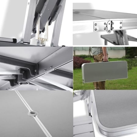 طاولة قابلة للطي مع كرسي للرحلات