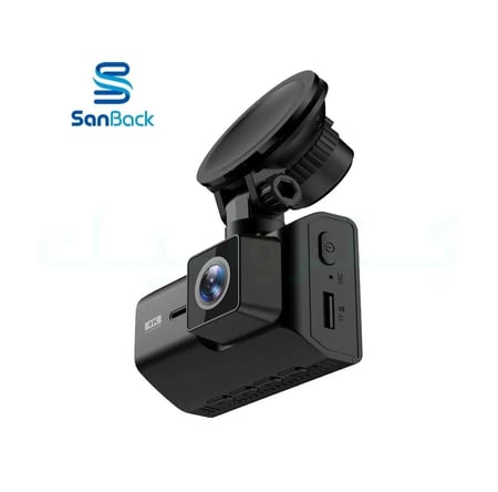 داش كام سانباك كاميرا سيارة واي فاي M500 للرؤية الأمامية 4K والخلفية 2K بدقة عالية